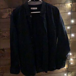 Tommy Bahama black collared shirt
